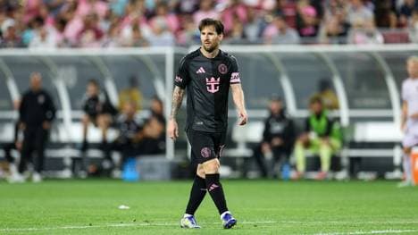 Messi in einem Vorbereitungsspiel