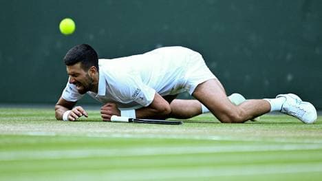 Djokovic legte eine Bauchlandung hin