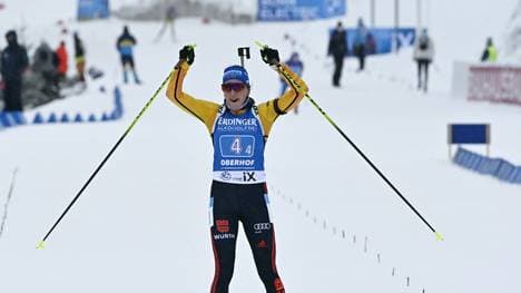 Franziska Preuß überzeugt im Massenstart