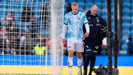 Erling Haaland musste gegen Armenien ordentlich einstecken