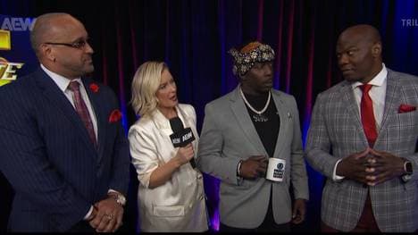 MVP (l.) stellte bei AEW Dynamite seinen Weggefährten Shelton Benjamin vor