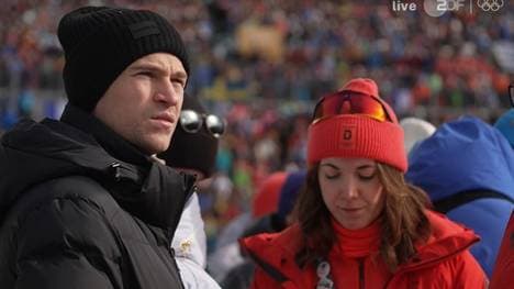 Joshua Kimmich ist beim olympischen Biathlon in Antholz als Zuschauer vor Ort