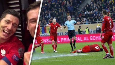 Robert Lewandowski hat schon wieder gut Lachen