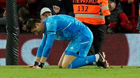 Thibaut Courtois musste im Tor von Real Madrid bis zum Viertelfinale bereits achtmal hinter sich greifen