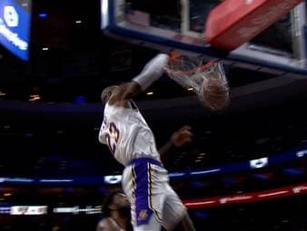 Die Los Angeles Lakers zu Gast bei den Philadelphia 76ers. Lebron James sorgt in der entscheidenden Phase mit 2 Treffern für den Sieg der Lakers.