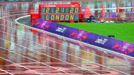 Regen bei Olympia 2012 in London