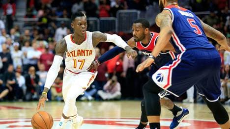 Dennis Schröder (links) steht bei den Atlanta Hawks unter Vertrag