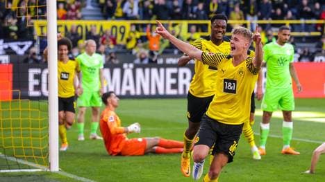 Tom Rothe freut sich über seinen Treffer