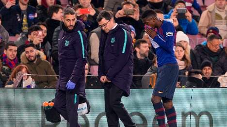 Ousmane Dembele musste im Spiel gegen Leganes nach 69 Minuten ausgewechselt werden