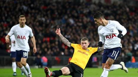 Erik Lamela (r.) erzielte den Endstand für Tottenham Hotspur 