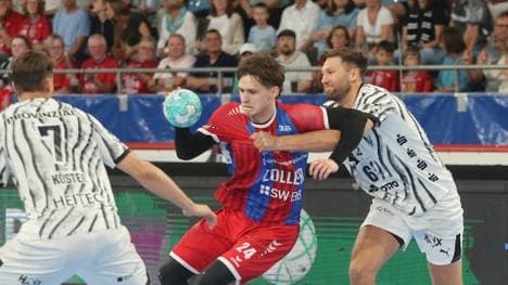 Enges Duell zwischen Bietigheim und Kiel