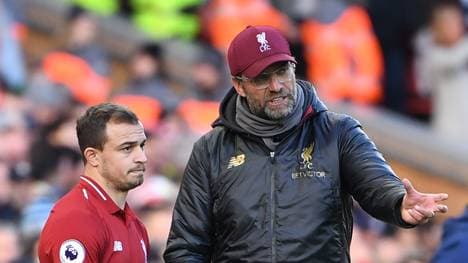 Jürgen Klopp berief Xherdan Shaqiri (l.) nicht in den Kader des FC Liverpool für die Partie in Belgrad