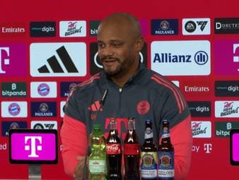 FCB-Trainer Vincent Kompany gibt ein Update zu den Langzeitverletzten Alphonso Davies und Jamal Musiala. Insbesondere bei Musiala macht sich der Belgier große Hoffnungen. 