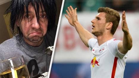 Ballermann-Sänger Ikke Hüftgold (l.) verhöhnt Timo Werner mit einem Mallorca-Song