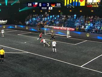 Der Titeltraum der deutschen Mannschaft ist im Halbfinale des Kings World Cup Nations 2026 geplatzt. Dennoch erzielte Amar Cekic im Spiel gegen Chile ein Traumtor.