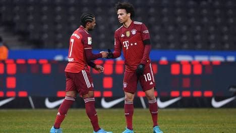 Serge Gnabry (l.) und Leroy Sané befinden sich aktuell nicht in Topform
