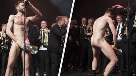 Aleksander Melgalvis sorgte mit seinem Pokal-Strip für Aufsehen