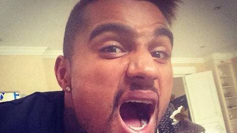 Zuckersüß: Kevin-Prince Boateng und der kleine Maddox.