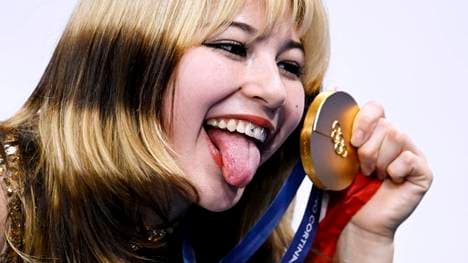 Pure Freude nach dem Triumph