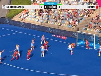 Im ersten Halbfinale der Hockey-EM werden die Niederländerinnen ihrer Favoritenrolle gerecht. Im Endspiel in Mönchengladbach wartet nun die deutsche Nationalmannschaft.