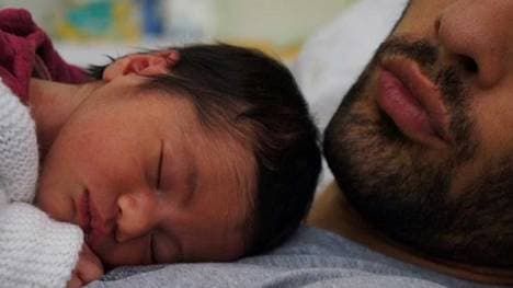 Martin Fourcade postete ein Bild mit seiner Tochter Manon