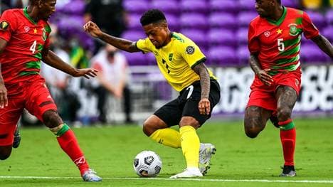 Gold Cup: Auftaktsieg für Leon Bailey (m.) und Jamaika
