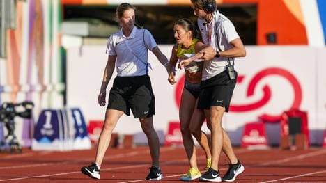 Gesa Felicitas Krause nach ihrem Sturz in Oslo