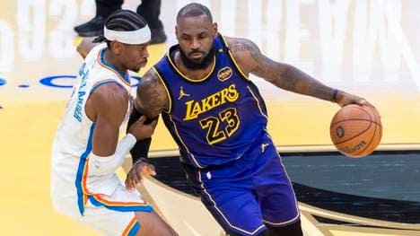 LeBron James und Shai Gilgeous-Alexander im Duell