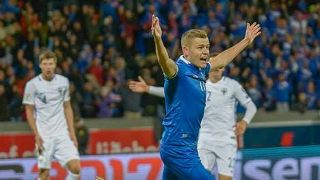 Alfred Finnbogason schoss Island zur WM 2018