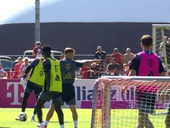 Die Vorbereitung beim FC Bayern München ist am Tegernsee bereits in vollem Gange. Jetzt sind auch die DFB-Stars wieder da und zeigen direkt vollen Einsatz.