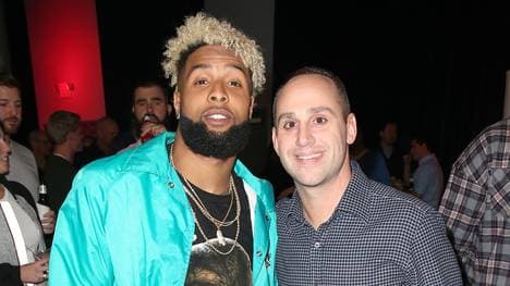 NFL-Superstar Odell Beckham Jr. und Fanatics-Besitzer Michael Rubin bei der  Fanatics Super Bowl Party 2017 in Houston