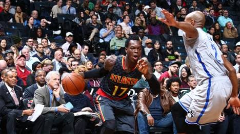 Dennis Schröder von Atlanta Hawks bei Brooklyn Nets
