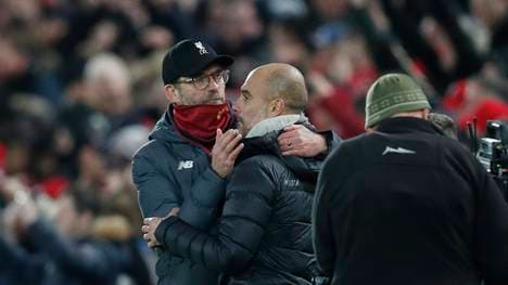 Jürgen Klopp (l.) und Pep Guardiola