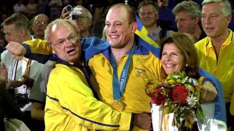 Mikael Ljungbergs Olympiasieg 2000 begeisterte auch König Carl Gustaf und Königin Silvia sichtlich