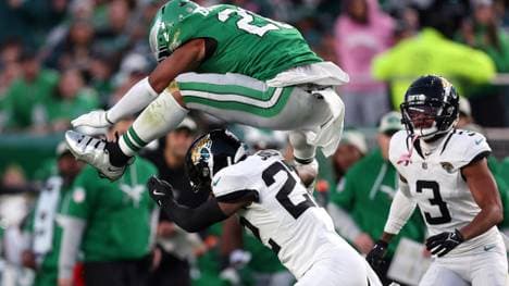 NFL-Superstar Saquon Barkley hebt für die Eagles ab