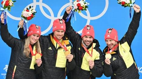 Rennrodler gewinnen vier Goldmedaillen in Peking