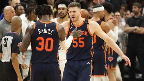 Isaiah Hartenstein (55) befindet sich in der NBA mit den New York Knicks im Höhenflug