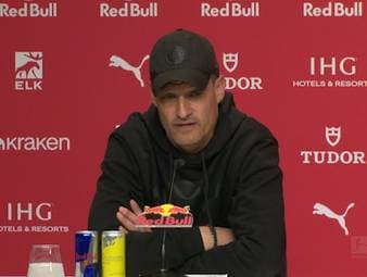 Nach der Niederlage gegen RB Leipzig wird Trainer Alexander Blessin auf der Pressekonferenz auch auf positive Aspekte im Spiel angesprochen. Eine Frage sorgt dabei jedoch für Irritation beim Coach, der darauf deutlich reagiert.