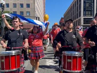 Schottlands Tartan Army erobert Boston