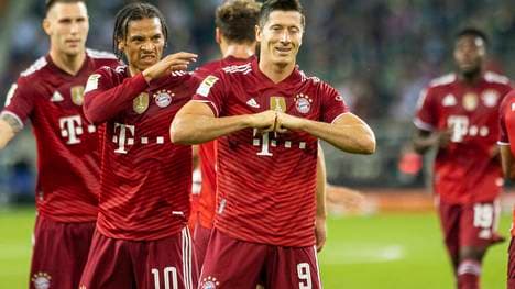 Robert Lewandowski rettete den Bayern ein 1:1 in Gladbach
