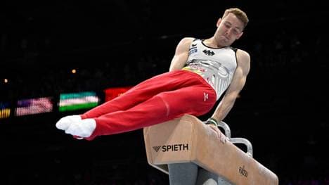 Nils Dunkel patzte am Pauschenpferd