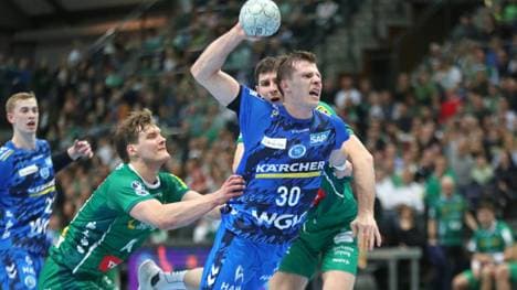 Mengon im Spiel beim DHfK Leipzig