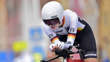 Hannah Ludwig fährt im WM-Einzelzeitfahren der Juniorinnen nur knapp an der Bronzemedaille vorbei