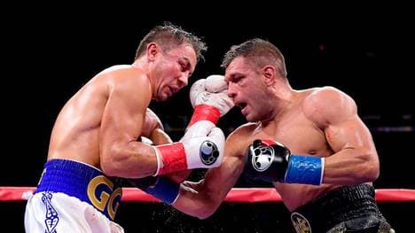Gennady Golovkin (l.) hat den Kampf im Madison Square Garden gewonnen
