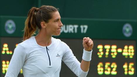 Andrea Petkovic musste nur vier Minuten auf dem Platz stehen