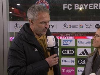 DFB-Trainer der Frauen Christian Wück hatte bisher noch nicht die Gelegenheit die SGE-Spielerin Laura Freigang kennenzulernen.