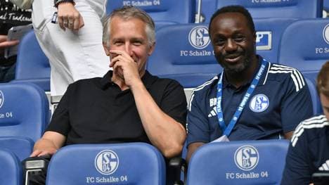 Ben Manga (r.) und Frank Baumann