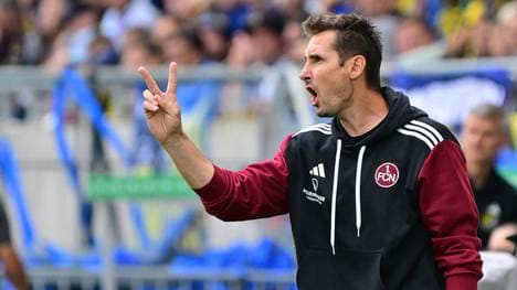 Miroslav Klose hat mit dem 1. FC Nürnberg den 1. FC Saarbrücken ausgeschaltet
