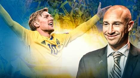 Henrik Larsson (r.) sorgte als Aktiver lange als Stürmer mit Rastalocken für Schrecken in gegnerischen Strafräumen 