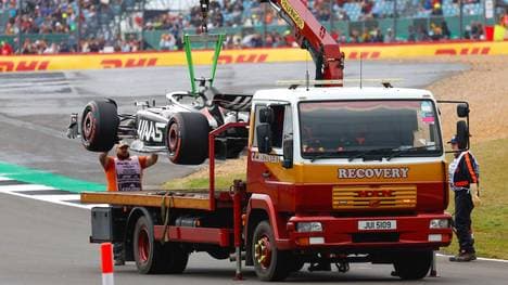 Haas-Pilot Kevin Magnussen musste das Rennen vorzeitig beenden